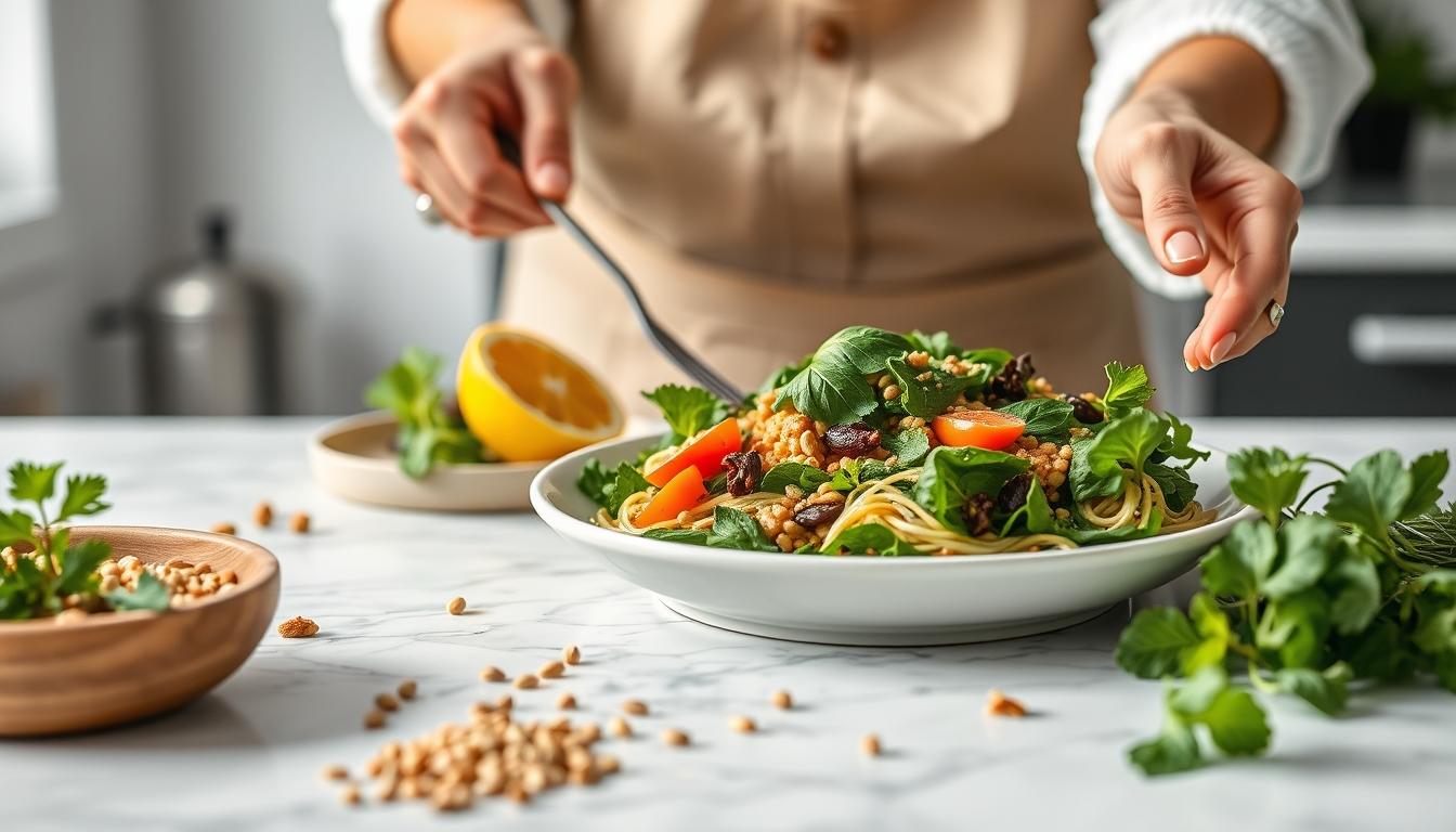 Ingredients prepared for a fast weeknight meal